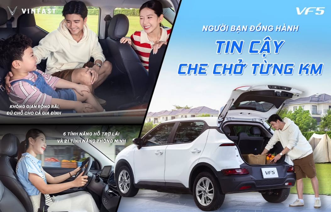VinFast VF 5 – SUV Điện Cỡ Nhỏ Thông Minh