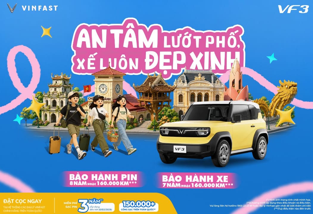 VinFast VF 3 – Mini SUV Điện Đô Thị