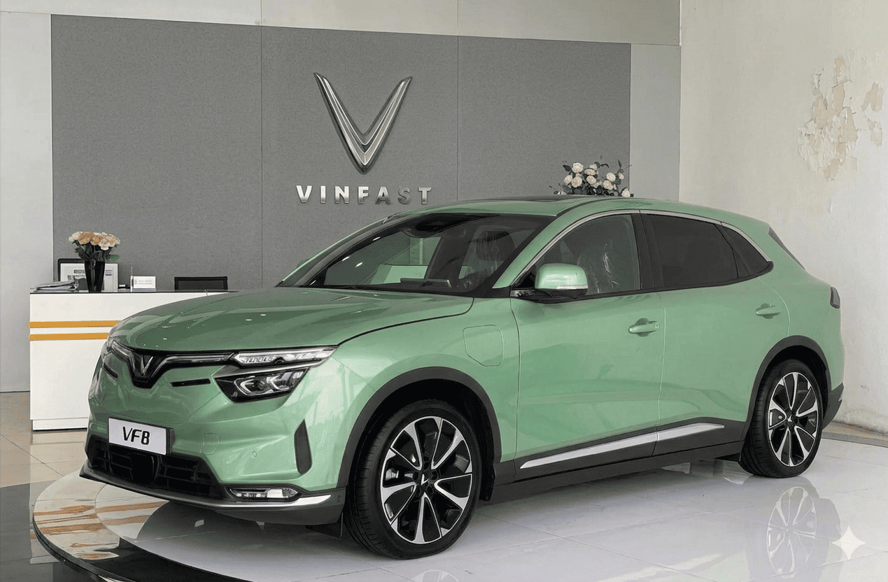 giá xe vinfast vf8 màu xanh lá nhạt