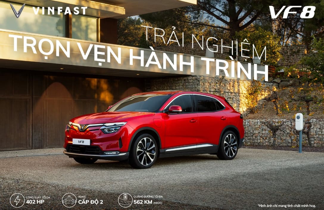 VinFast VF 8 – SUV Điện Cao Cấp Hạng D