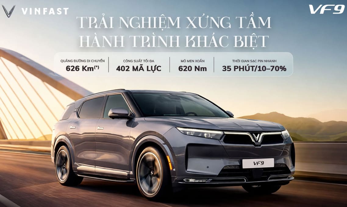 VinFast VF 9 – SUV Điện Full-Size 7 Chỗ